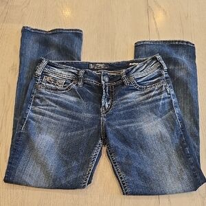 Silver Jeans Women's Straight Leg in Classic Blue